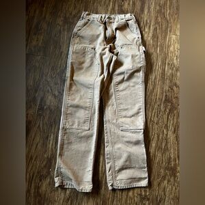 EUC Carhartt Double Front Carpenter Utility Work pants Tan